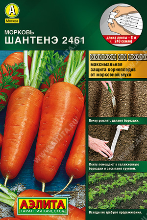 АЭЛИТА НА ЛЕНТЕ.Морковь Шантенэ 2461 - 1 уп.